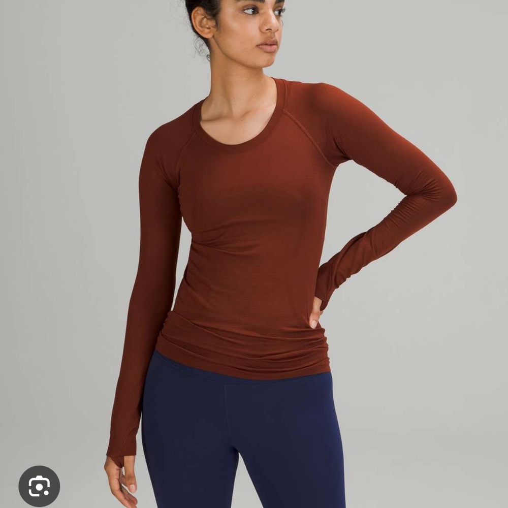 lululemon Date Brown Swiftly Long Sleeve